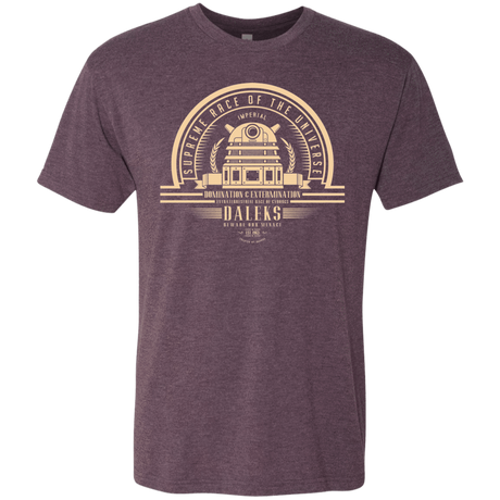 T-Shirts Vintage Purple / Small Who Villains Daleks Men's Triblend T-Shirt