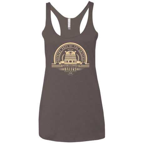 T-Shirts Macchiato / X-Small Who Villains Daleks Women's Triblend Racerback Tank