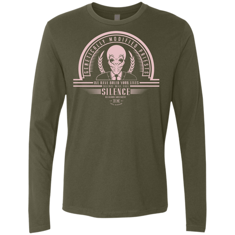 T-Shirts Military Green / Small Who Villains Silence Men's Premium Long Sleeve