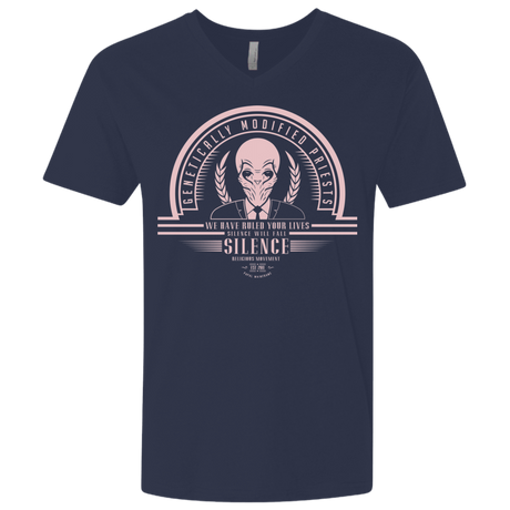 T-Shirts Midnight Navy / X-Small Who Villains Silence Men's Premium V-Neck