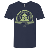 T-Shirts Midnight Navy / X-Small Who Villains Slitheen Men's Premium V-Neck