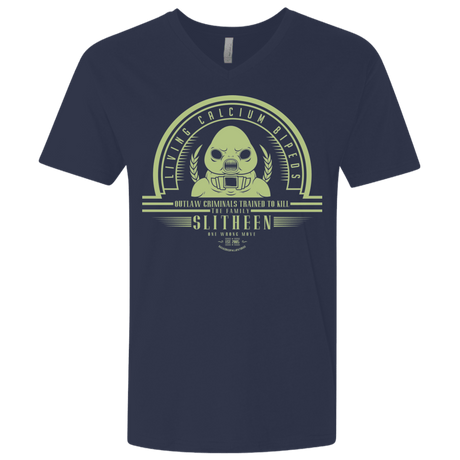 T-Shirts Midnight Navy / X-Small Who Villains Slitheen Men's Premium V-Neck