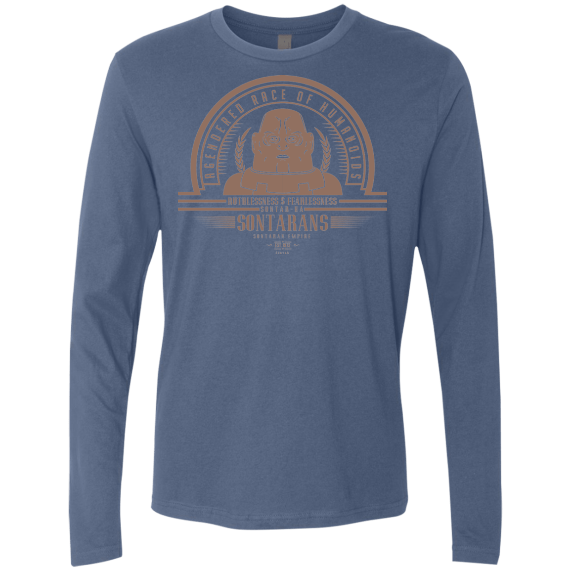 T-Shirts Indigo / Small Who Villains Sontarans Men's Premium Long Sleeve