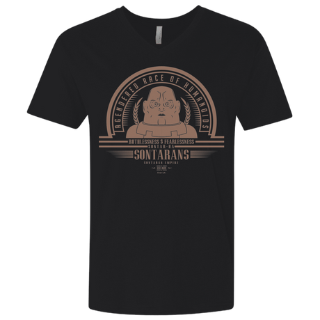 T-Shirts Black / X-Small Who Villains Sontarans Men's Premium V-Neck