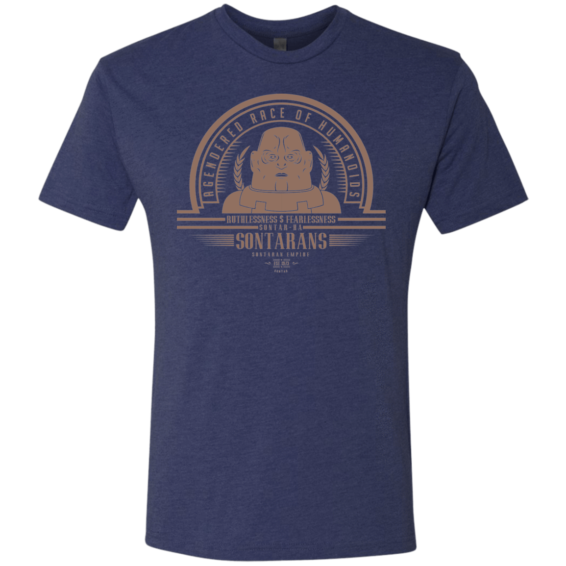 T-Shirts Vintage Navy / Small Who Villains Sontarans Men's Triblend T-Shirt