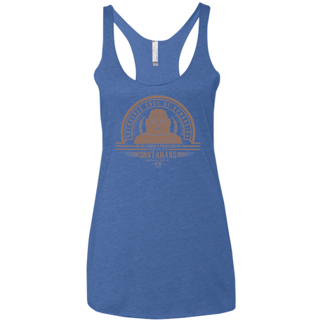 T-Shirts Vintage Royal / X-Small Who Villains Sontarans Women's Triblend Racerback Tank