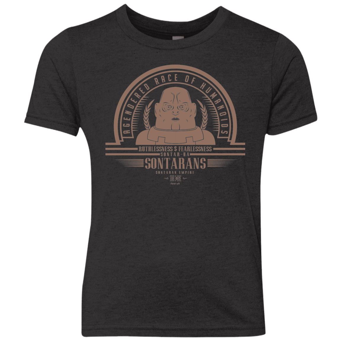 T-Shirts Vintage Black / YXS Who Villains Sontarans Youth Triblend T-Shirt