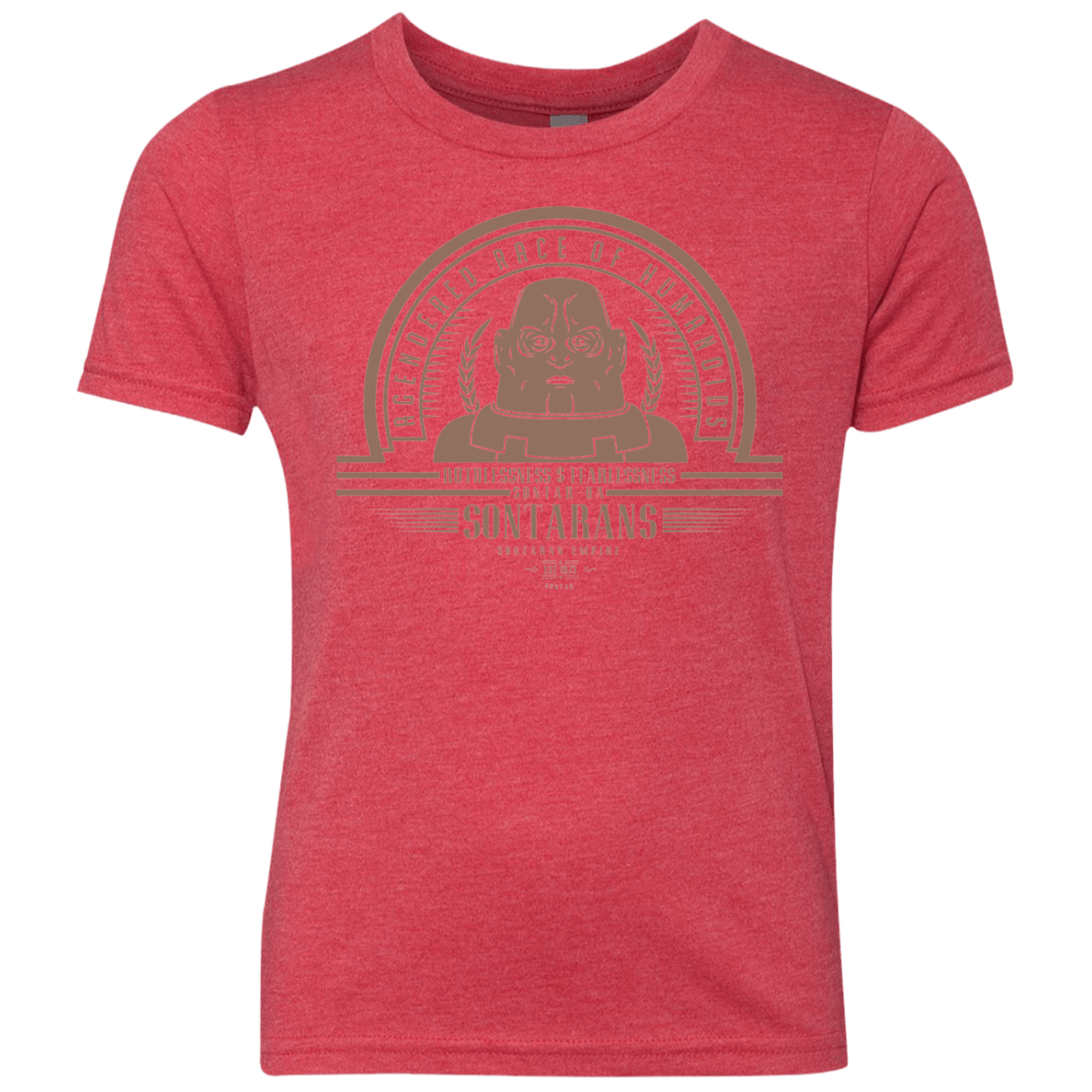 T-Shirts Vintage Red / YXS Who Villains Sontarans Youth Triblend T-Shirt