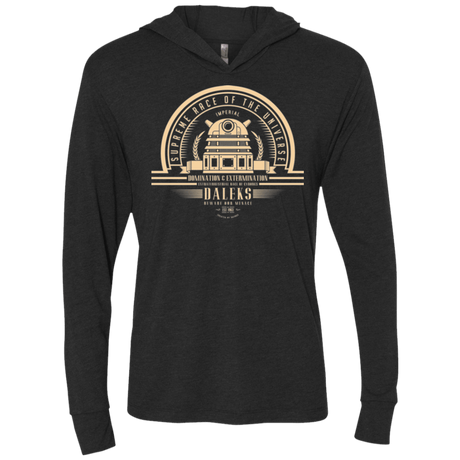 T-Shirts Vintage Black / X-Small Who Villains Triblend Long Sleeve Hoodie Tee