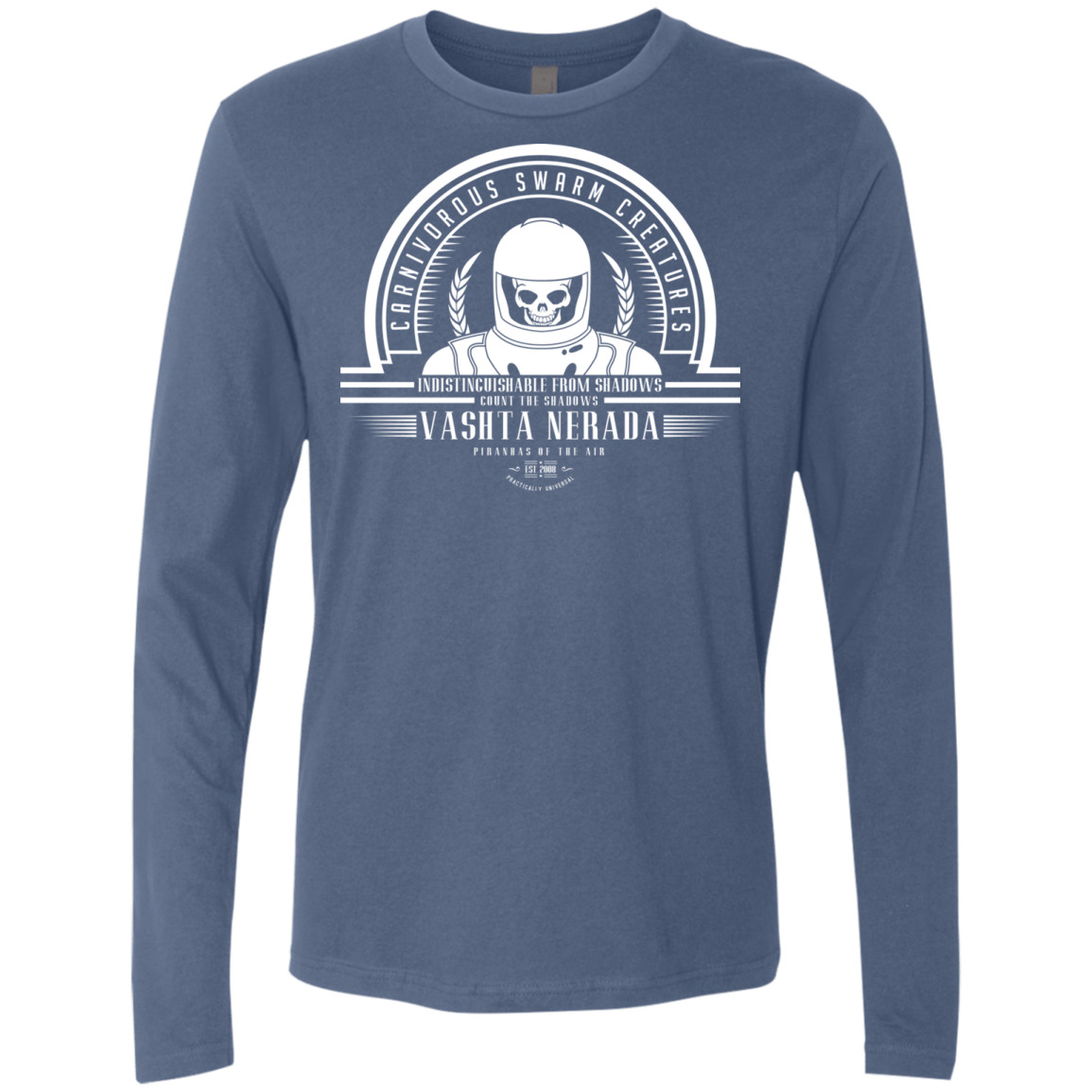 T-Shirts Indigo / Small Who Villains Vashta Nerada Men's Premium Long Sleeve