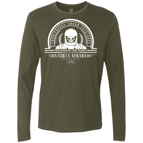 T-Shirts Military Green / Small Who Villains Vashta Nerada Men's Premium Long Sleeve