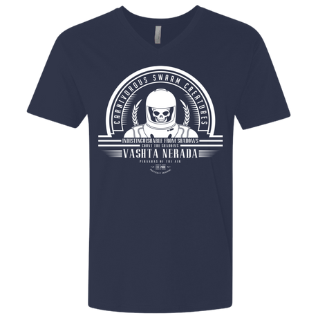 T-Shirts Midnight Navy / X-Small Who Villains Vashta Nerada Men's Premium V-Neck