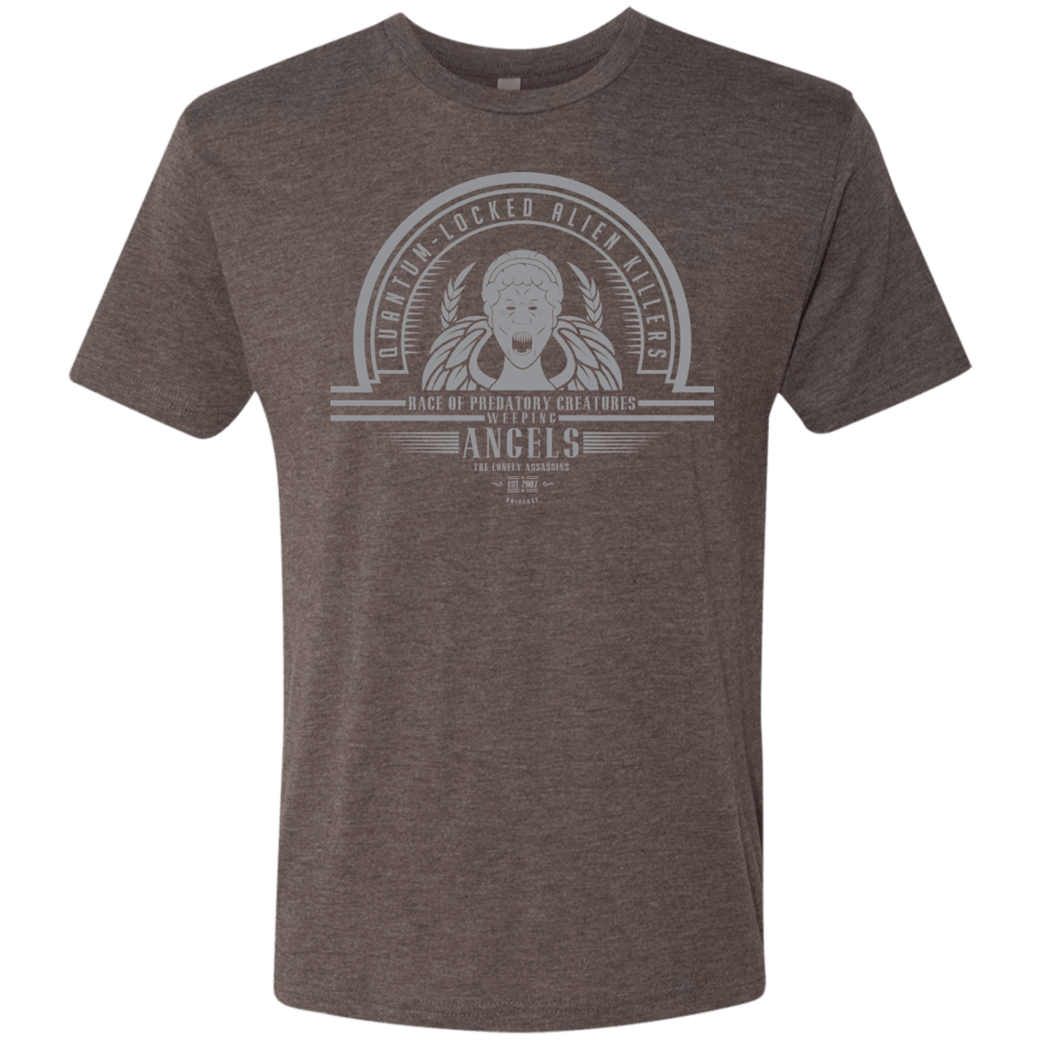 T-Shirts Macchiato / Small Who Villains Weeping Angels Men's Triblend T-Shirt