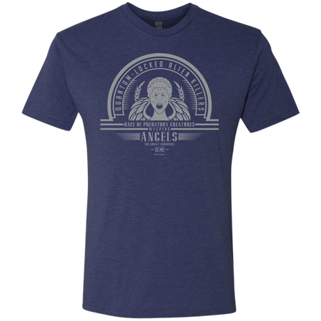 T-Shirts Vintage Navy / Small Who Villains Weeping Angels Men's Triblend T-Shirt