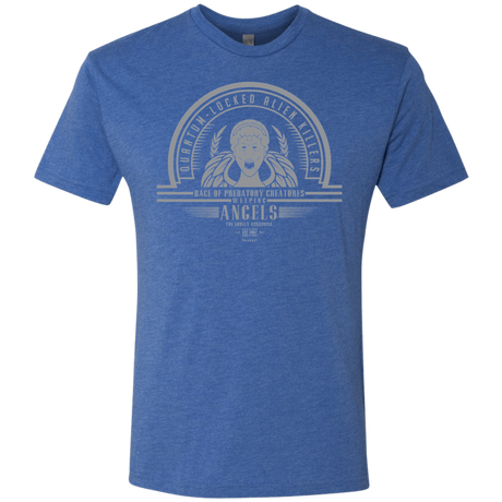 T-Shirts Vintage Royal / Small Who Villains Weeping Angels Men's Triblend T-Shirt