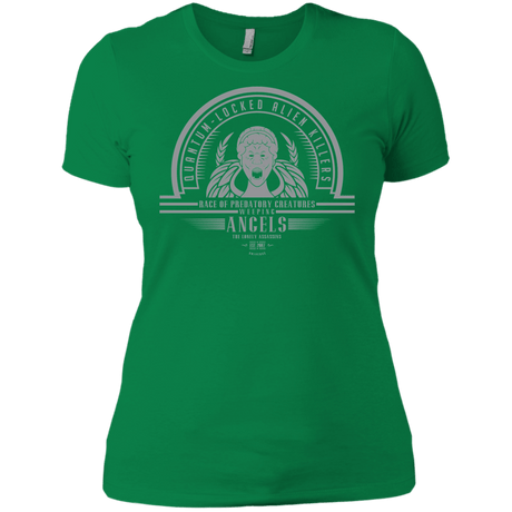 T-Shirts Kelly Green / X-Small Who Villains Weeping Angels Women's Premium T-Shirt