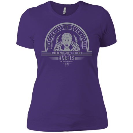 T-Shirts Purple / X-Small Who Villains Weeping Angels Women's Premium T-Shirt