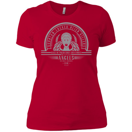 T-Shirts Red / X-Small Who Villains Weeping Angels Women's Premium T-Shirt