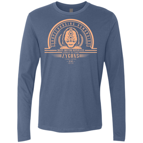 T-Shirts Indigo / Small Who Villains Zygons Men's Premium Long Sleeve