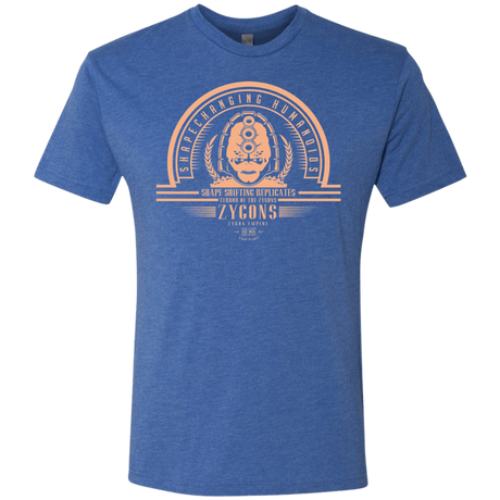 T-Shirts Vintage Royal / Small Who Villains Zygons Men's Triblend T-Shirt