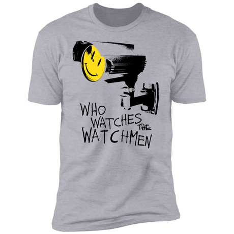 T-Shirts Heather Grey / S Who Watches CCTV Men's Premium T-Shirt
