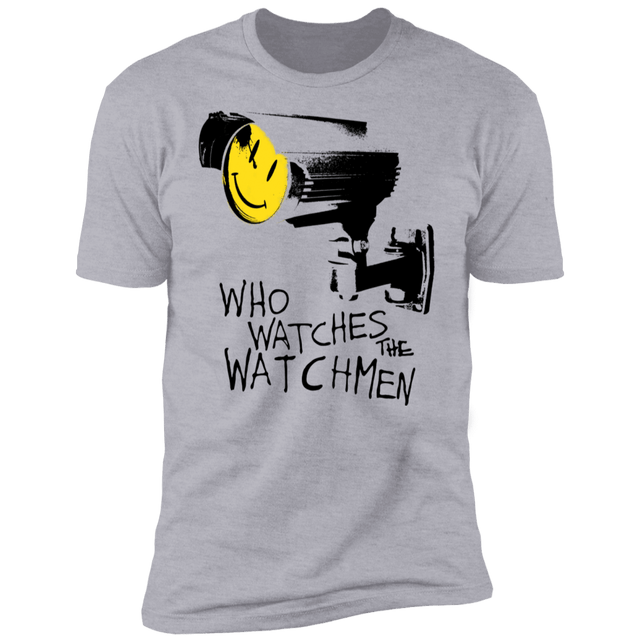 T-Shirts Heather Grey / S Who Watches CCTV Men's Premium T-Shirt