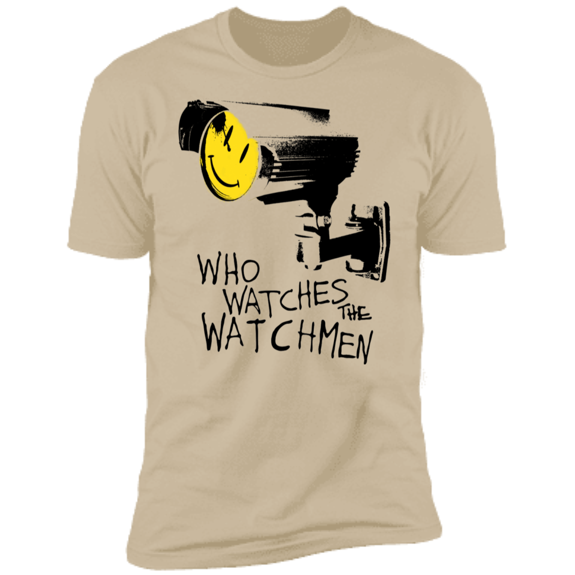 T-Shirts Sand / S Who Watches CCTV Men's Premium T-Shirt