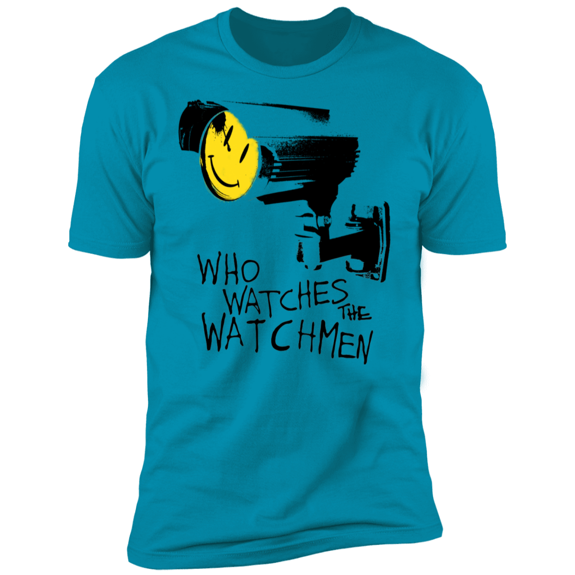 T-Shirts Turquoise / S Who Watches CCTV Men's Premium T-Shirt