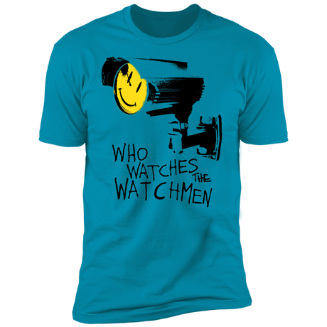 T-Shirts Turquoise / S Who Watches CCTV Men's Premium T-Shirt