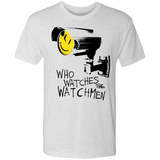 T-Shirts Heather White / S Who Watches CCTV Men's Triblend T-Shirt