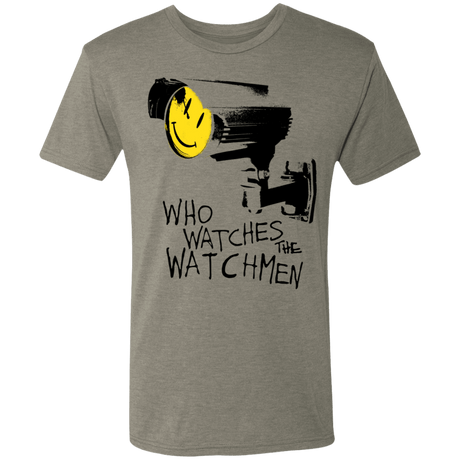 T-Shirts Venetian Grey / S Who Watches CCTV Men's Triblend T-Shirt