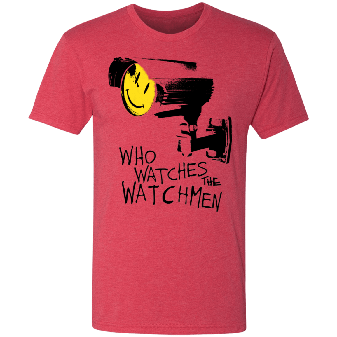T-Shirts Vintage Red / S Who Watches CCTV Men's Triblend T-Shirt