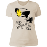 T-Shirts Ivory/ / S Who Watches CCTV Women's Premium T-Shirt