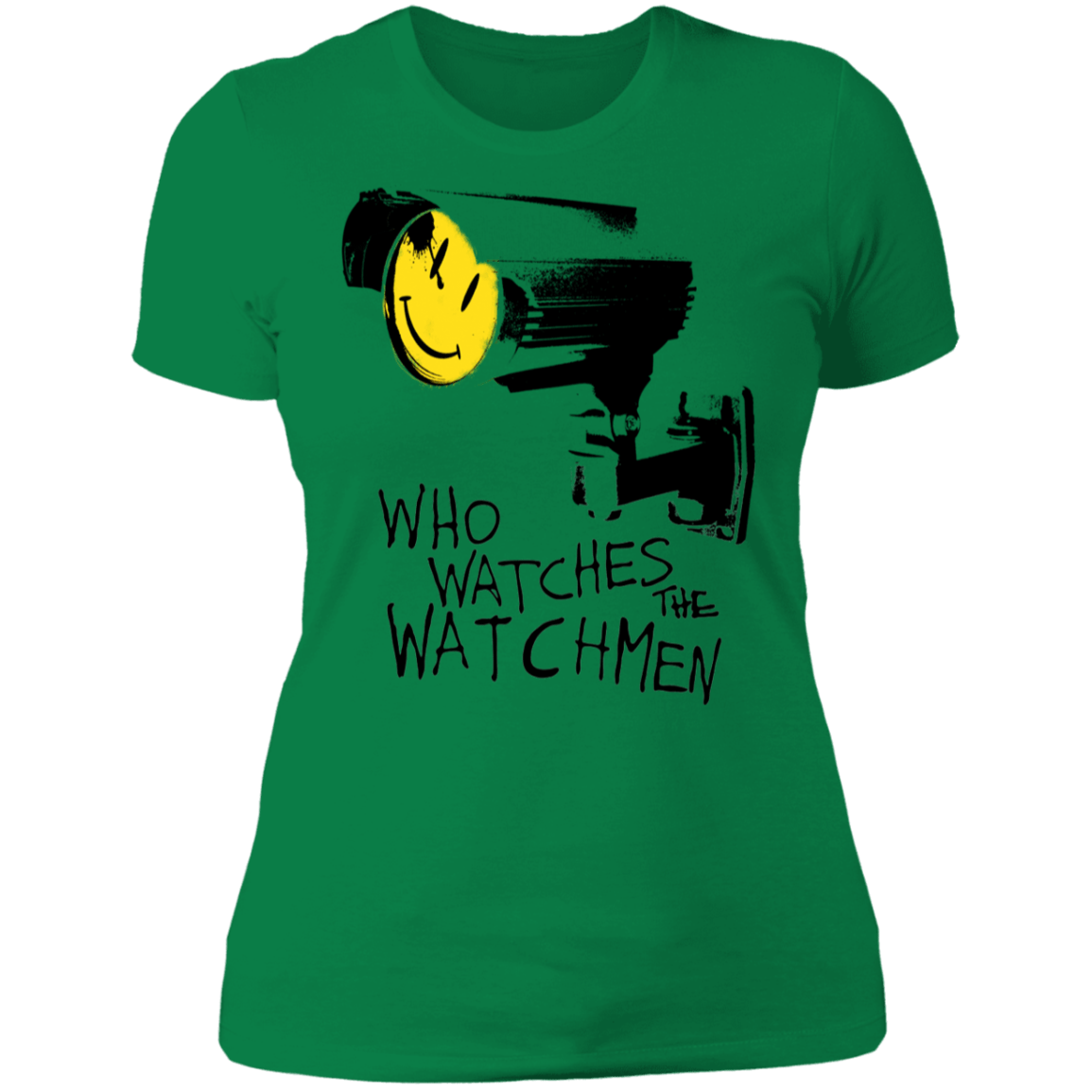 T-Shirts Kelly Green / S Who Watches CCTV Women's Premium T-Shirt