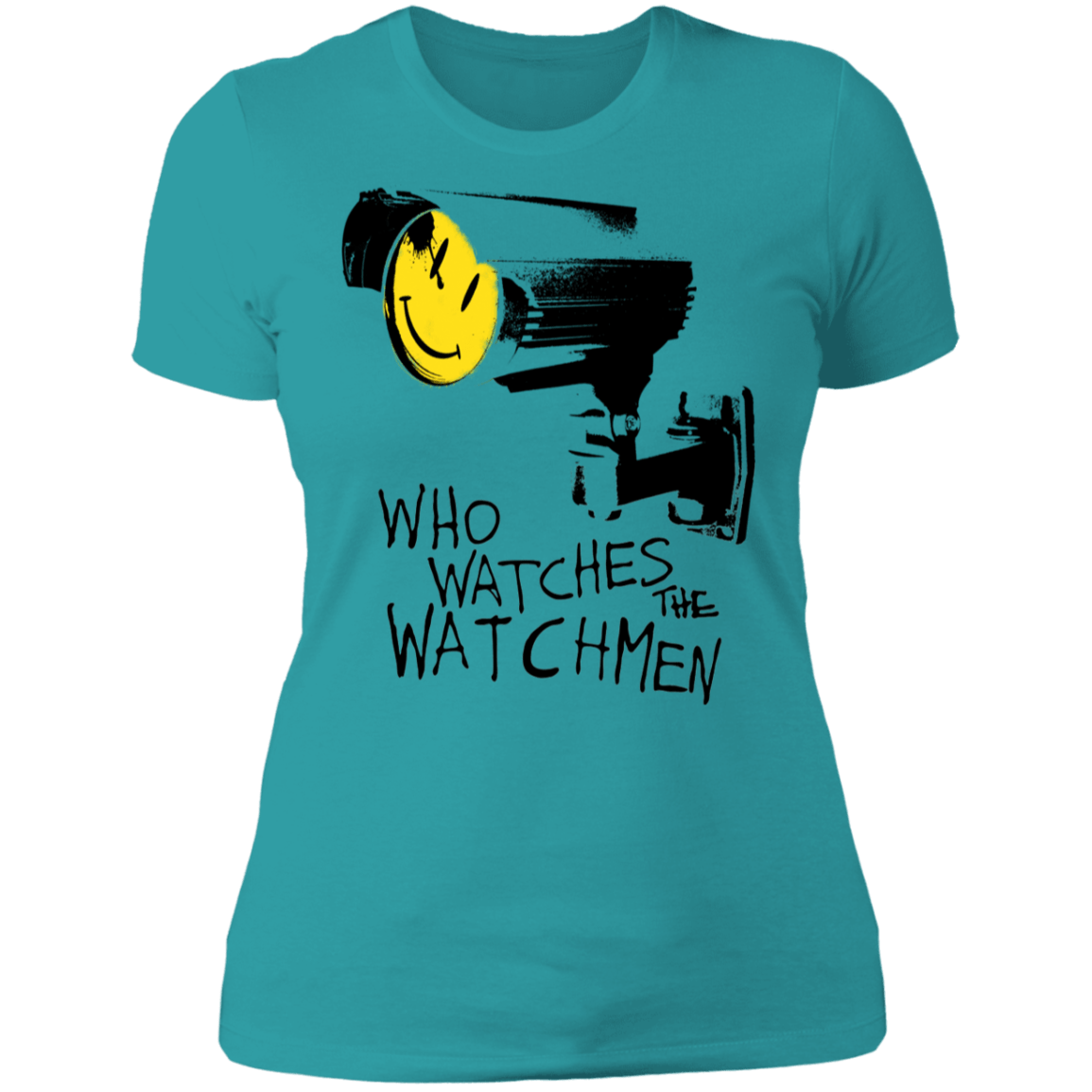 T-Shirts Tahiti Blue / S Who Watches CCTV Women's Premium T-Shirt
