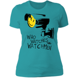 T-Shirts Tahiti Blue / S Who Watches CCTV Women's Premium T-Shirt