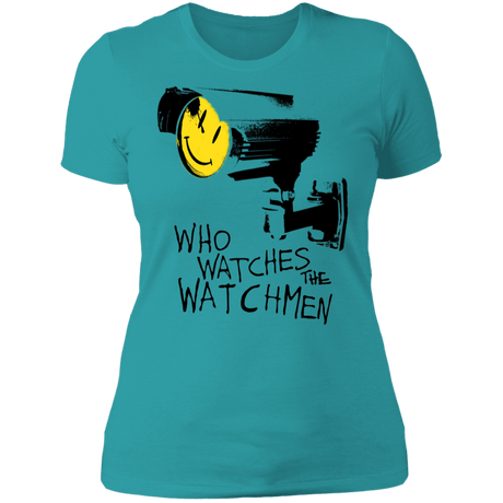 T-Shirts Tahiti Blue / S Who Watches CCTV Women's Premium T-Shirt