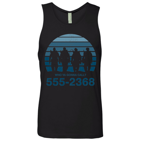 T-Shirts Black / Small Who Ya Gonna Call Men's Premium Tank Top