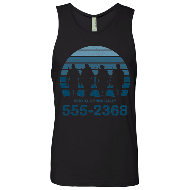 T-Shirts Black / Small Who Ya Gonna Call Men's Premium Tank Top