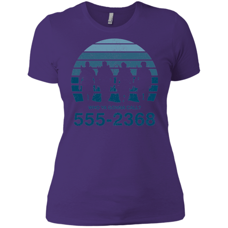 T-Shirts Purple / X-Small Who Ya Gonna Call Women's Premium T-Shirt