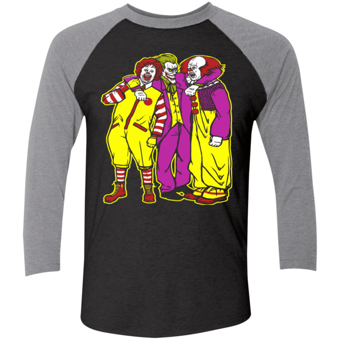 T-Shirts Vintage Black/Premium Heather / X-Small Whos Laughing Now Men's Triblend 3/4 Sleeve