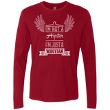 T-Shirts Cardinal / Small Whovian Hipster Men's Premium Long Sleeve