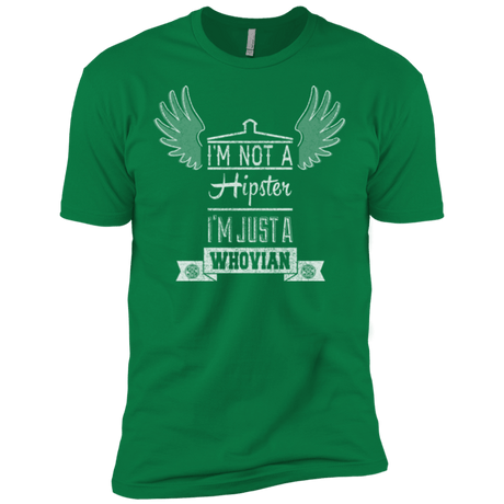 T-Shirts Kelly Green / X-Small Whovian Hipster Men's Premium T-Shirt