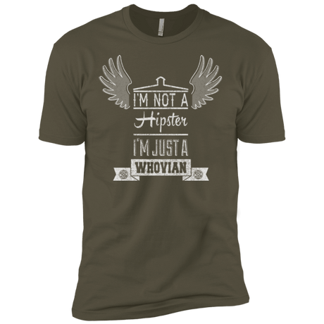 T-Shirts Military Green / X-Small Whovian Hipster Men's Premium T-Shirt