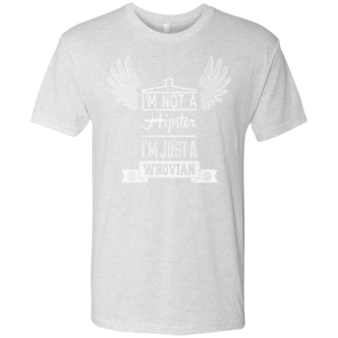 T-Shirts Heather White / Small Whovian Hipster Men's Triblend T-Shirt