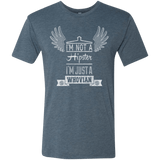 T-Shirts Indigo / Small Whovian Hipster Men's Triblend T-Shirt