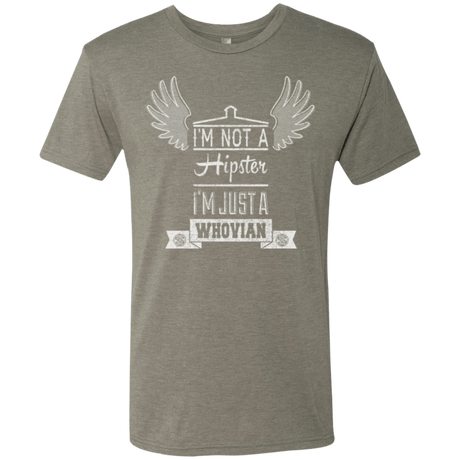 T-Shirts Venetian Grey / Small Whovian Hipster Men's Triblend T-Shirt