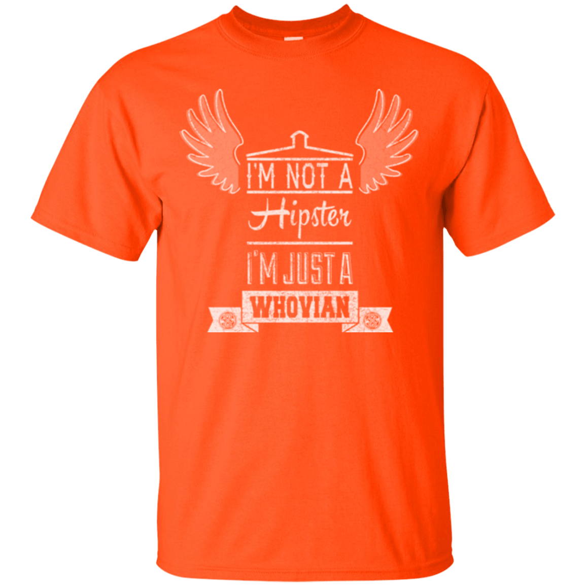 T-Shirts Orange / Small Whovian Hipster T-Shirt