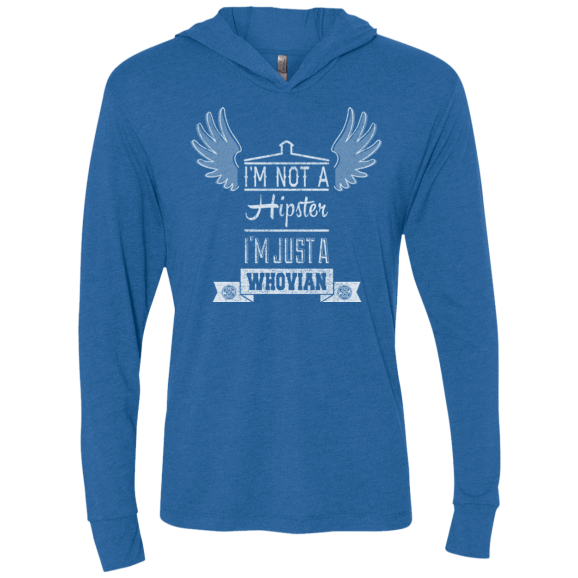 T-Shirts Vintage Royal / X-Small Whovian Hipster Triblend Long Sleeve Hoodie Tee
