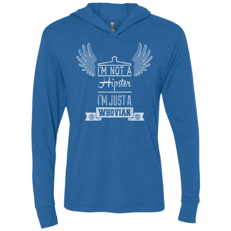 T-Shirts Vintage Royal / X-Small Whovian Hipster Triblend Long Sleeve Hoodie Tee